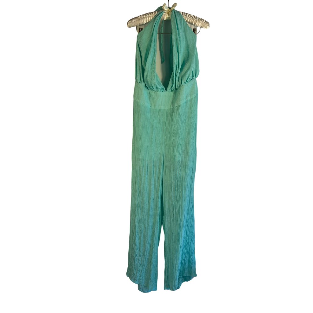 Womens 2xl Jumpsuit Its Brand Mint Green Halter Neck Beachwear Clubwear